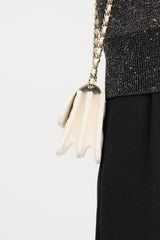 Chanel 2023 Caviar Bow Mini Wallet On Chain Bag