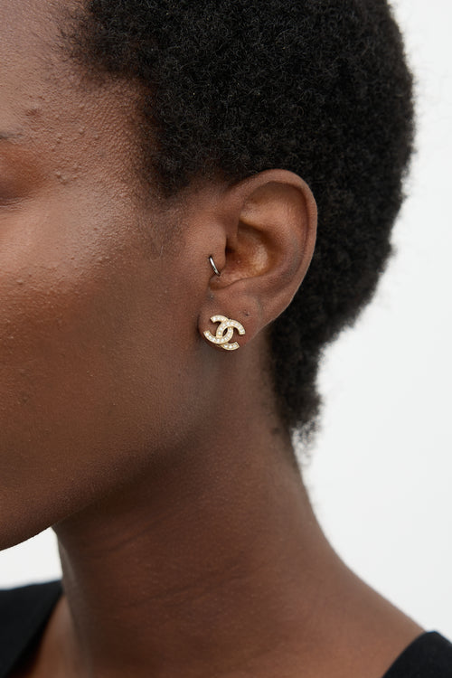 Chanel 2025 Crystal CC Earrings