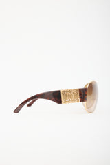 Chanel 4154 Perforated CC Shield Sunglasses