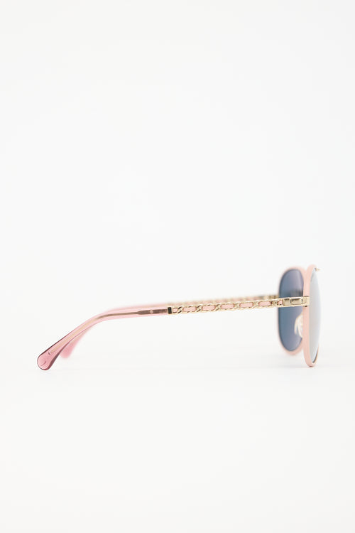 Chanel 4219-Q Braided Chain Sunglasses
