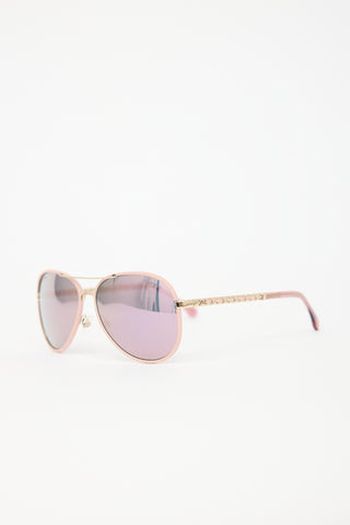Chanel 4219-Q Braided Chain Sunglasses