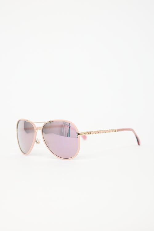 Chanel 4219-Q Braided Chain Sunglasses