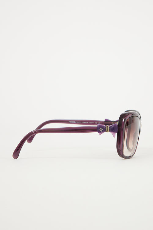 Chanel 5174 CC Bow Square Sunglasses