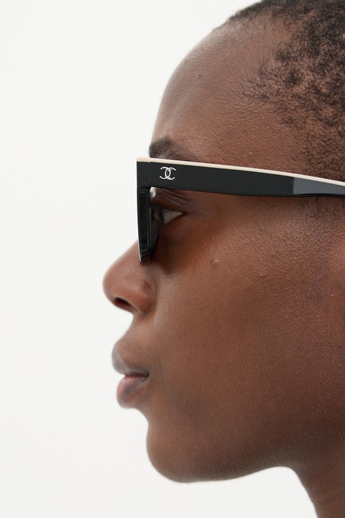 Chanel 5417 Square CC Logo Sunglasses