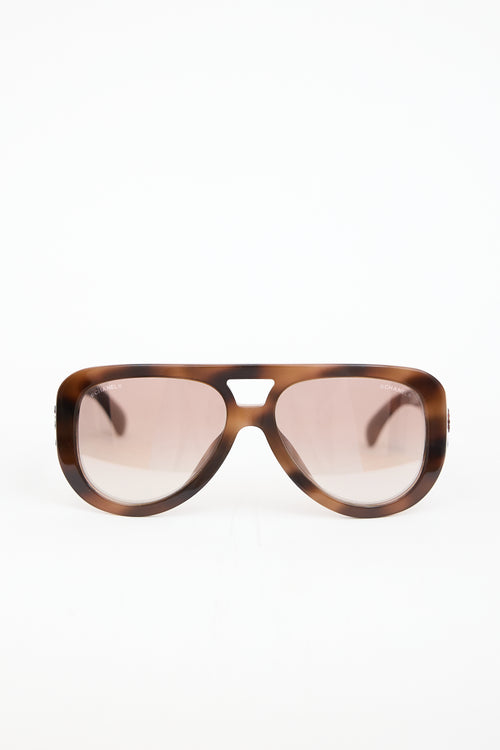 Chanel 5423-B-A Aviator Sunglasses