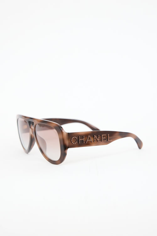 Chanel 5423-B-A Aviator Sunglasses