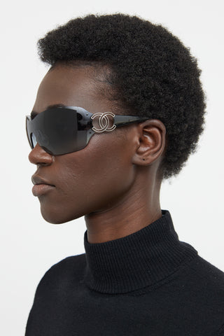 Chanel Black CC 4147 Sunglasses