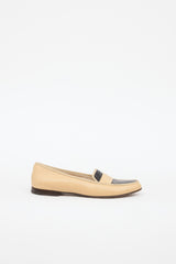 Chanel Leather Logo Loafer