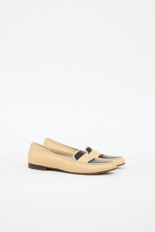 Chanel Leather Logo Loafer
