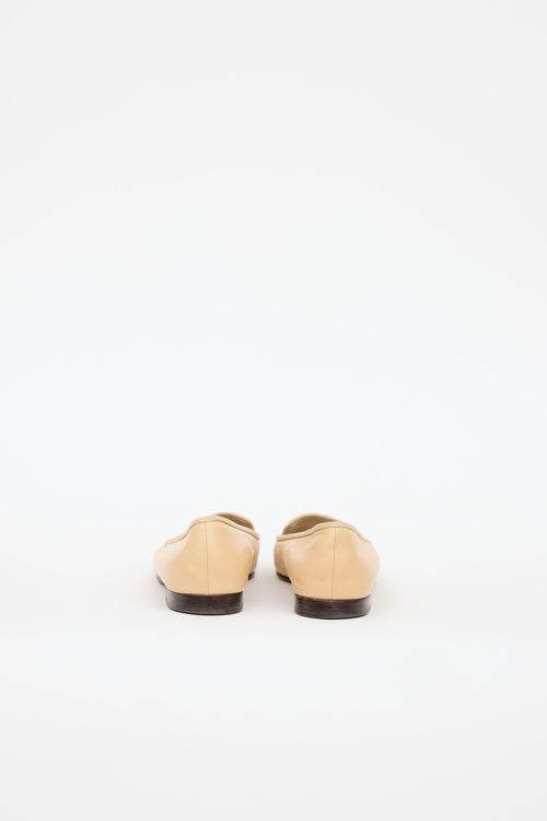 Chanel Leather Logo Loafer