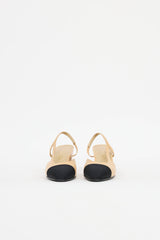 ChanelCap Toe Slingback Pump
