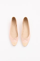 Chanel Embossed Cap Toe Flat