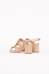 ChanelLeather CC Turnlock Strap Sandal
