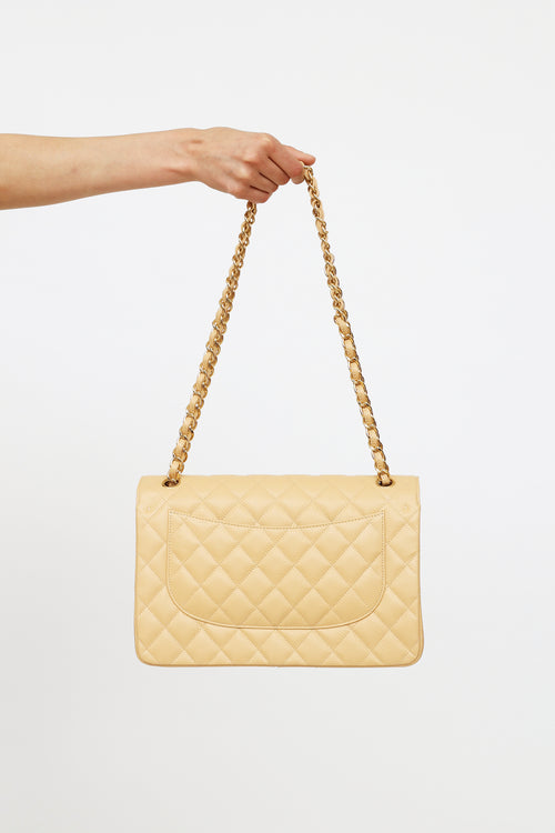 Chanel // 2014 Beige Caviar Leather Jumbo Double Flap Bag – VSP