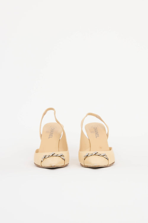 Chanel Chain Slingback Heel