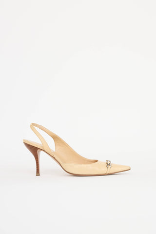 Chanel Chain Slingback Heel