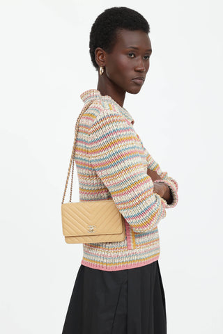 Chanel Chevron Trendy CC Wallet on Chain Bag
