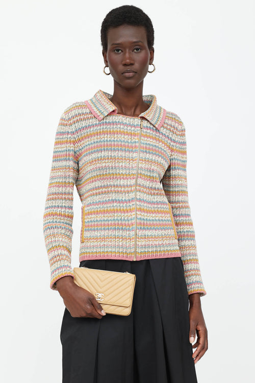 Chanel Chevron Trendy CC Wallet on Chain Bag