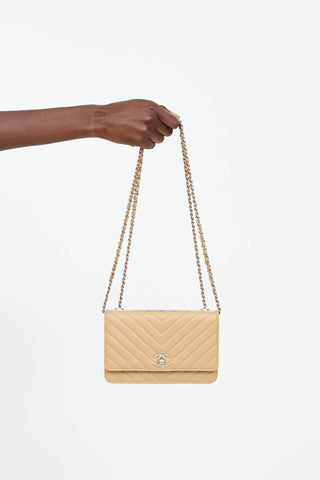 Chanel Chevron Trendy CC Wallet on Chain Bag