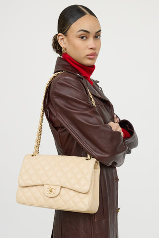 Chanel 2010 Leather Double Flap Bag