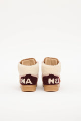 Chanel Shearling High Top Sneaker