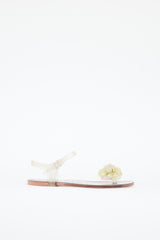 Chanel Clear Camellia Jelly Sandal