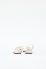 Chanel Clear Camellia Jelly Sandal