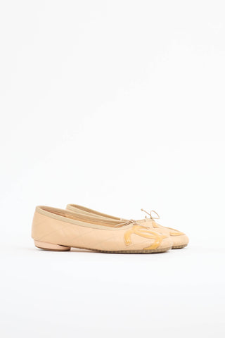 Chanel Cambon Quilted Ballet Flat