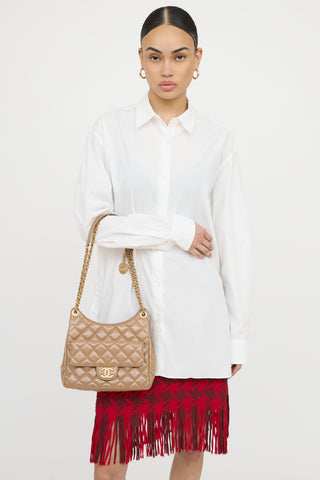 Chanel 2023 Wavy CC Shoulder Bag