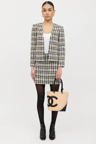 Chanel 2005 Ligne Cambon Quilted Bucket Bag