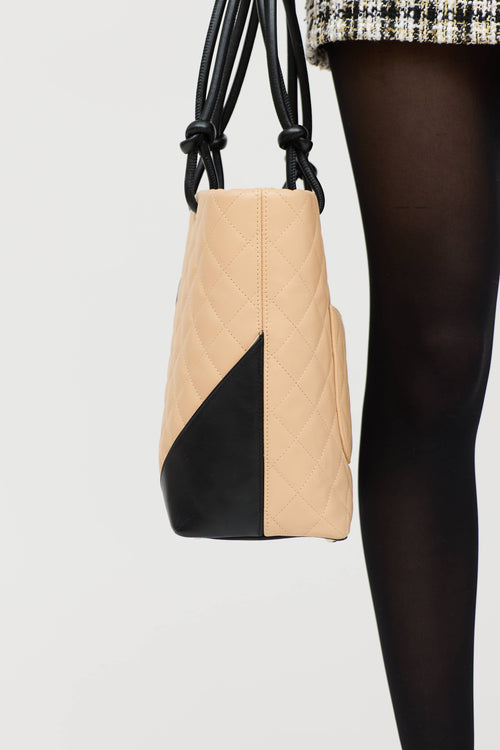 Chanel 2005 Ligne Cambon Quilted Bucket Bag