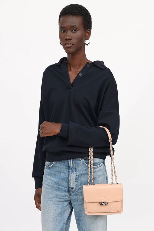 Chanel 2017 Mini CC Caviar Box Top Flap Bag