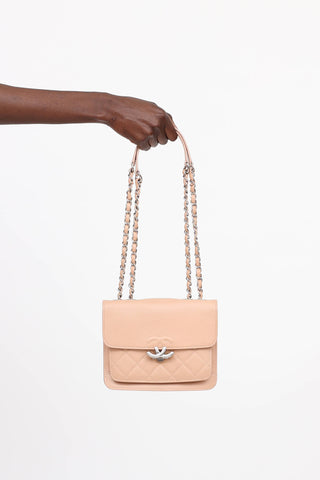 Chanel 2017 Mini CC Caviar Box Top Flap Bag