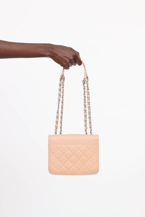 Chanel 2017 Mini CC Caviar Box Top Flap Bag