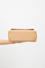 Chanel Beige Quilted Leather Small Coco Bag