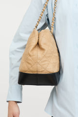 Chanel 2010 Quilted VIP Contrast Tote Bag