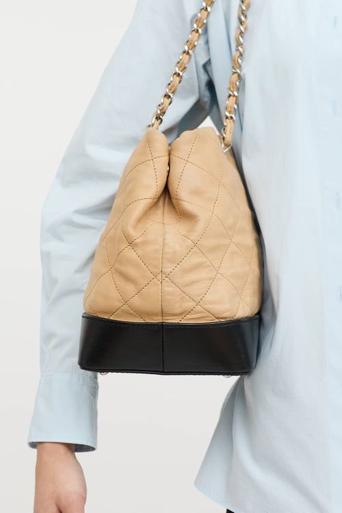 Chanel 2010 Quilted VIP Contrast Tote Bag