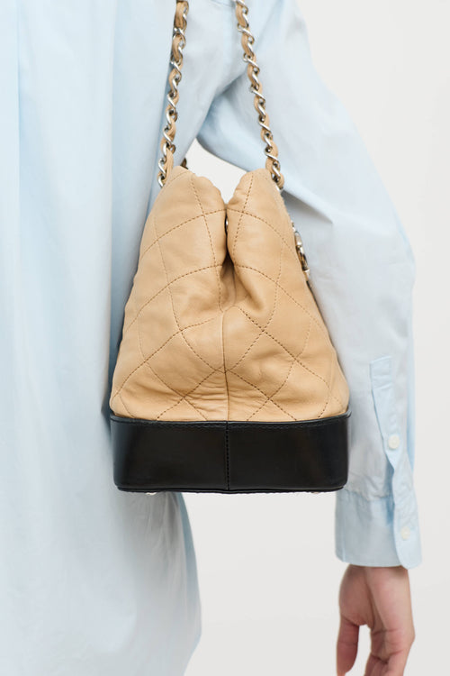 Chanel 2010 Quilted VIP Contrast Tote Bag