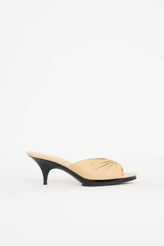 Chanel Cruise 2004 Ruched Sandal