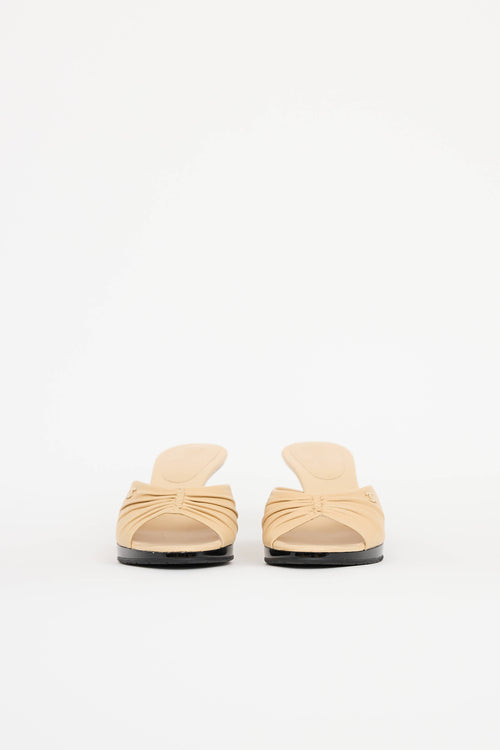 Chanel Cruise 2004 Ruched Sandal