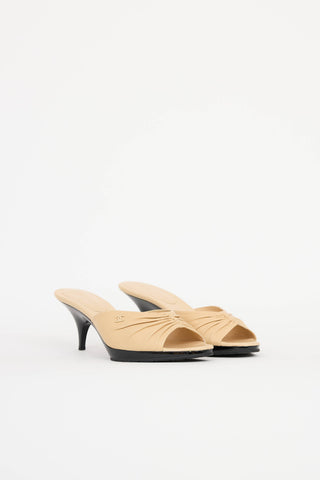 Chanel Cruise 2004 Ruched Sandal