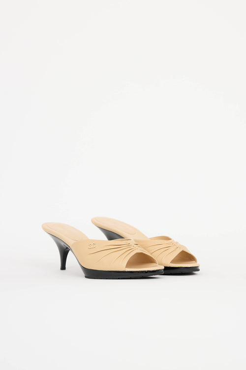 Chanel Cruise 2004 Ruched Sandal