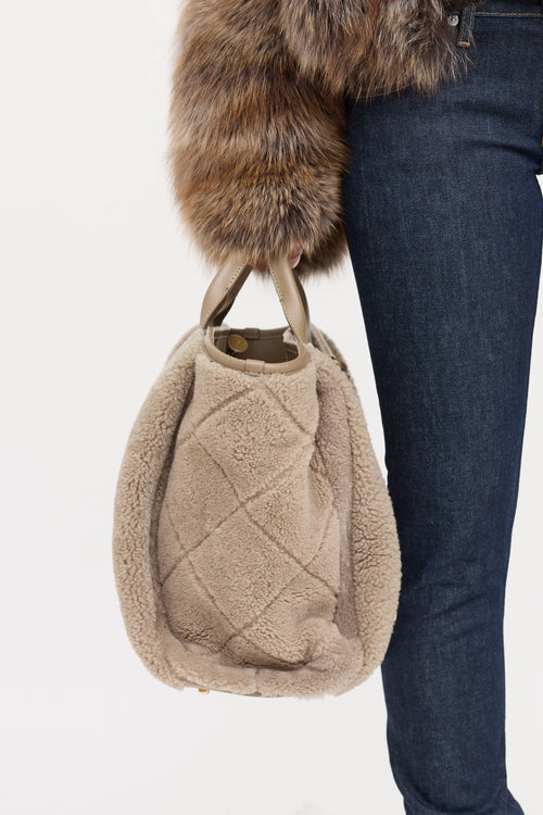 Chanel 2026 Shearling Deauville Tote