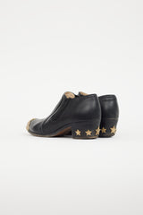 Chanel Black & Gold Leather Bootie