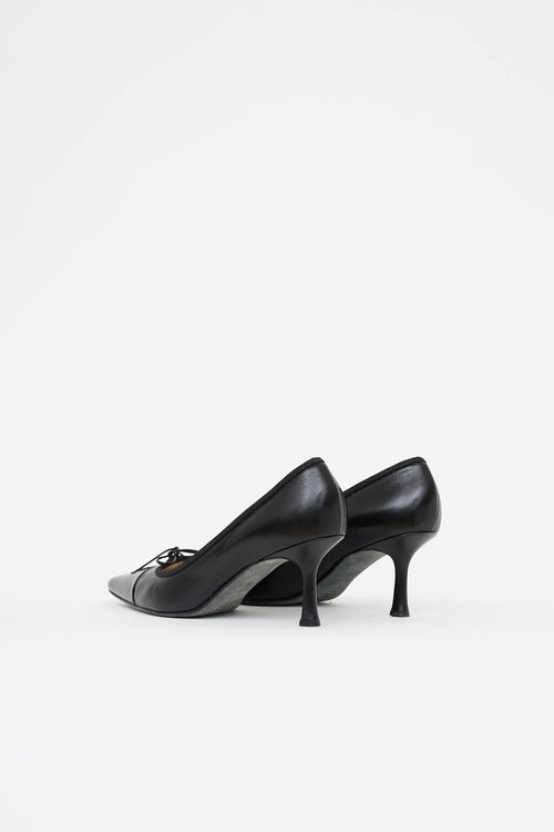 Chanel Vintage CC Bow Pump