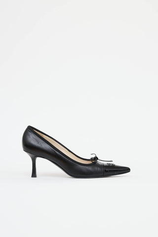 Chanel Vintage CC Bow Pump
