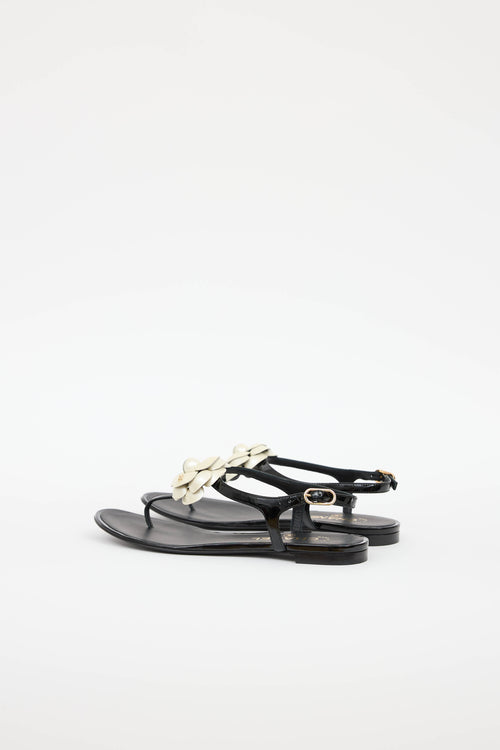 Chanel CC Camellia Sandal