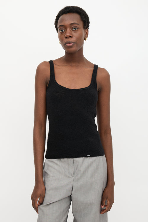Chanel Cashmere Camellia Tank Top