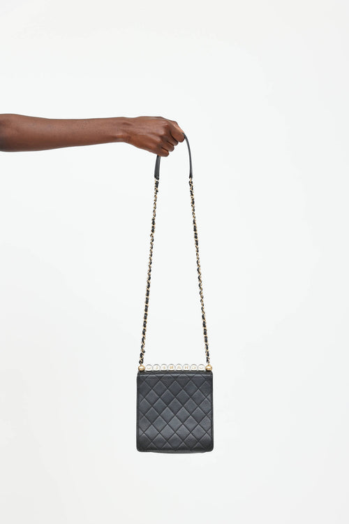 Chanel 2019 Mini Chic Pearls Flap Bag