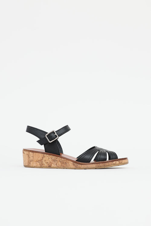Chanel2016 CC Cork Wedge Sandal